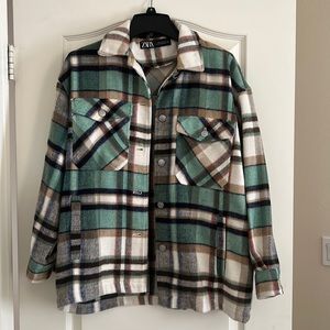 Like New Zara Oversized Shacket size small